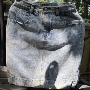 Jordache Blue Acid Wash Denim Skirt size 9